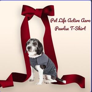 The Pet Life Active Aero Paelse Heathered Quick Dry Dog T-Shirt Size Small NWT